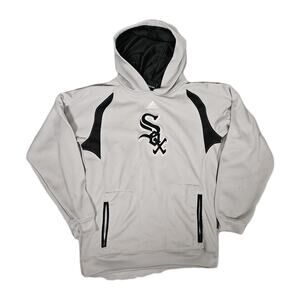 Title:Adidas Chicago White Sox Hoodie Youth Large Gray MLB Pullover Sweatshirt